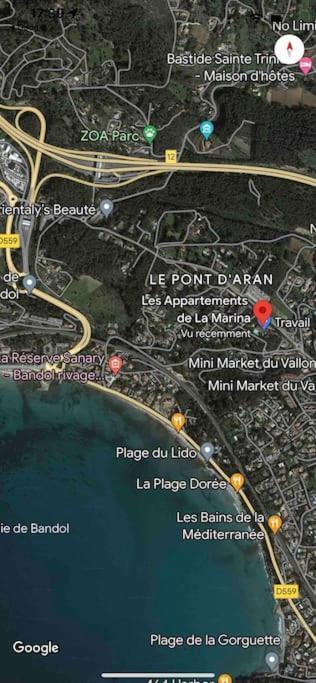 Les Appartements De La Marina Sanary-sur-Mer Kültér fotó